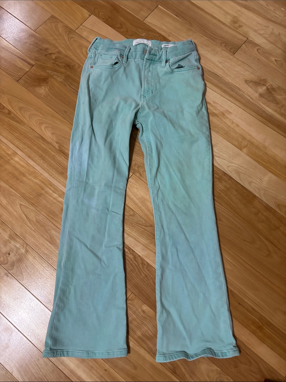 Dear John Mint Green Flare Jeans
